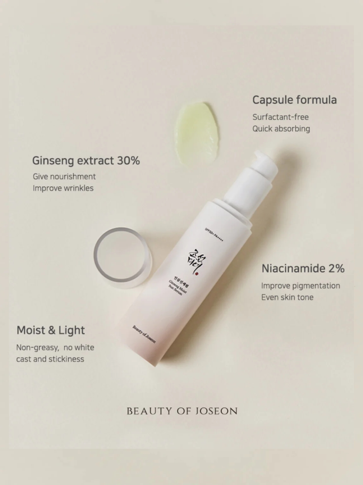 Ginseng Moist Sun Serum (SPF 50+ PA++++ original formula)