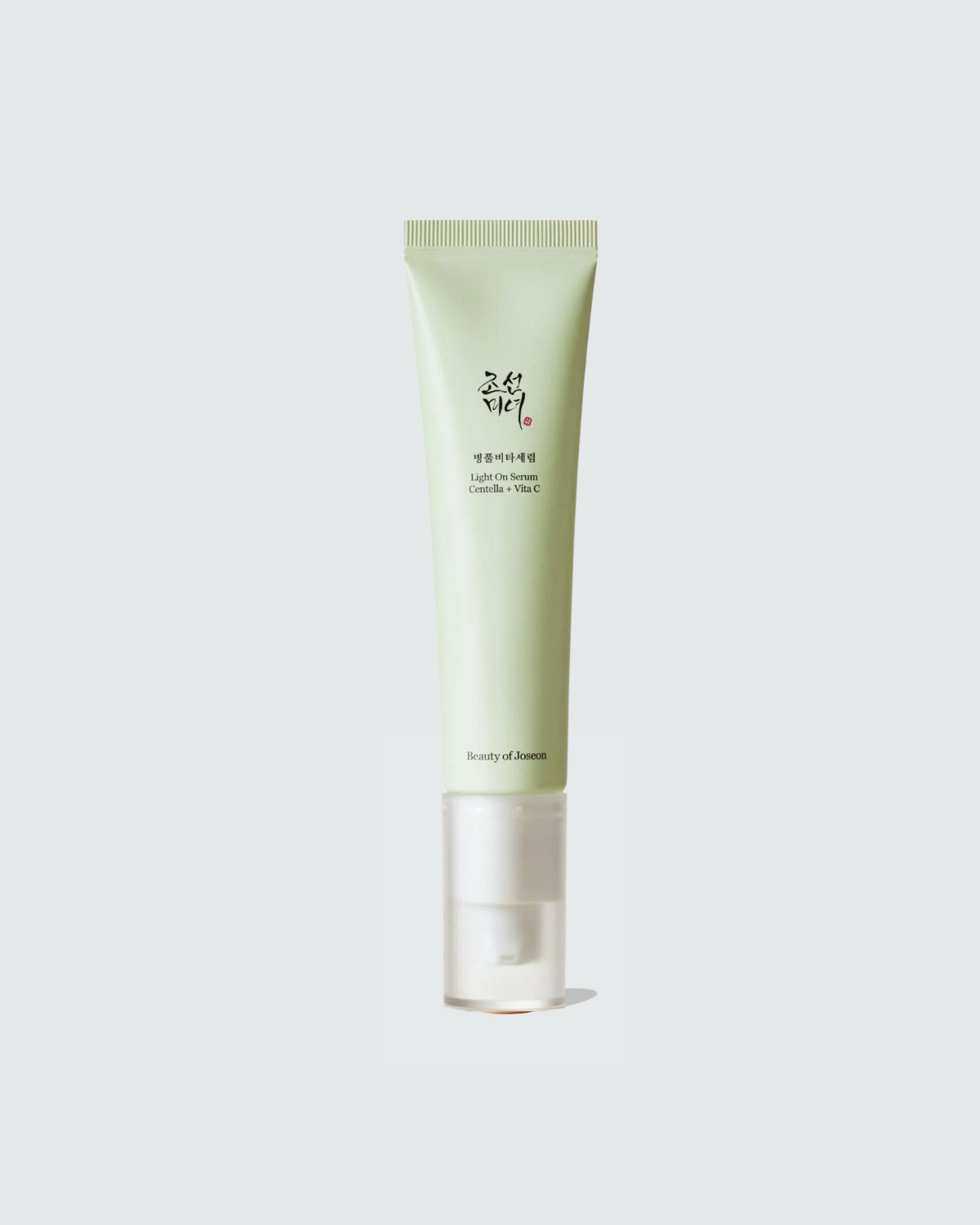 Skincare product tube on a light gray background