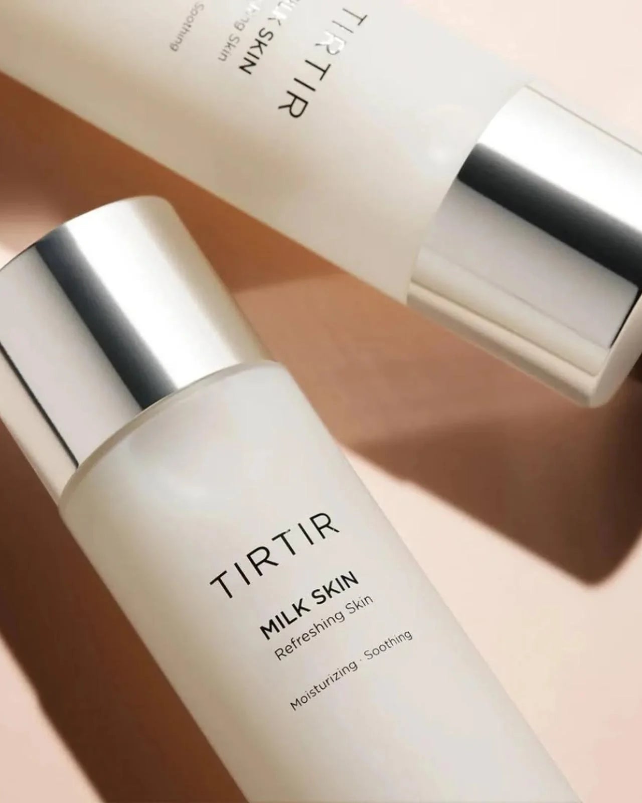 TIRTIR skincare bottle on a beige background